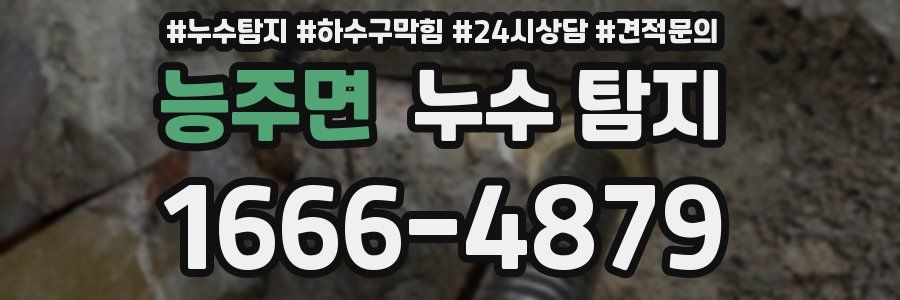 능주면 누수 탐지