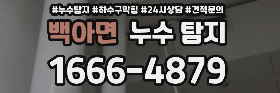 백아면 누수 탐지