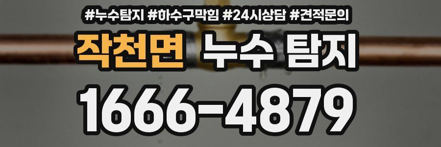 작천면 누수 탐지