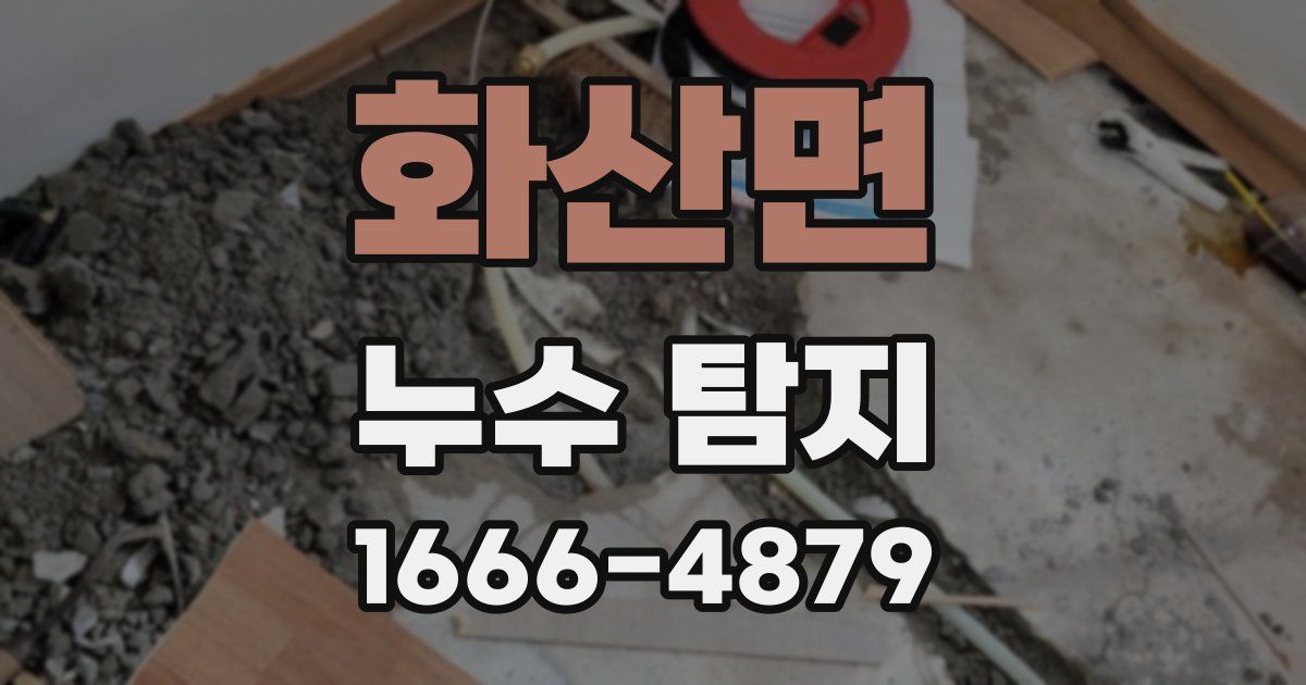화산면 누수 탐지