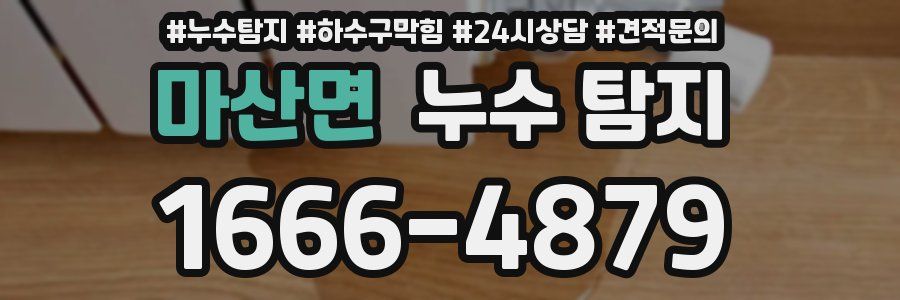 마산면 누수 탐지