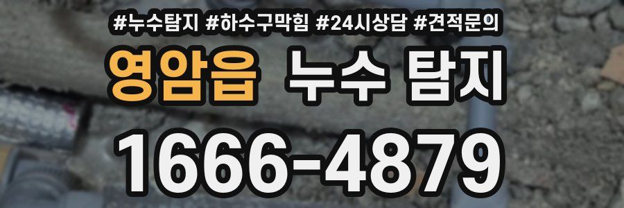 영암읍 누수 탐지