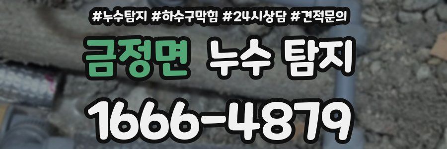 금정면 누수 탐지