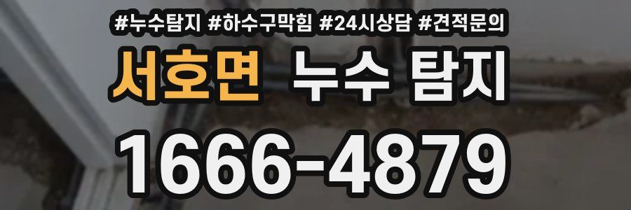 서호면 누수 탐지