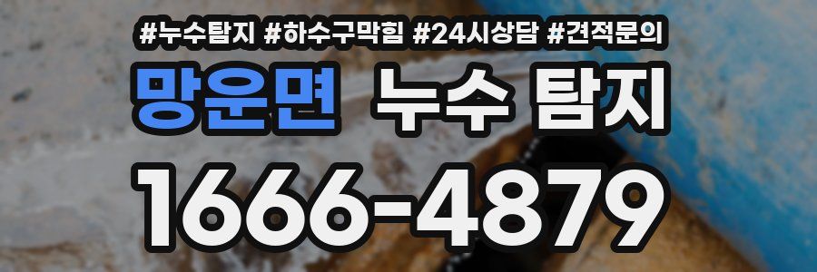 망운면 누수 탐지