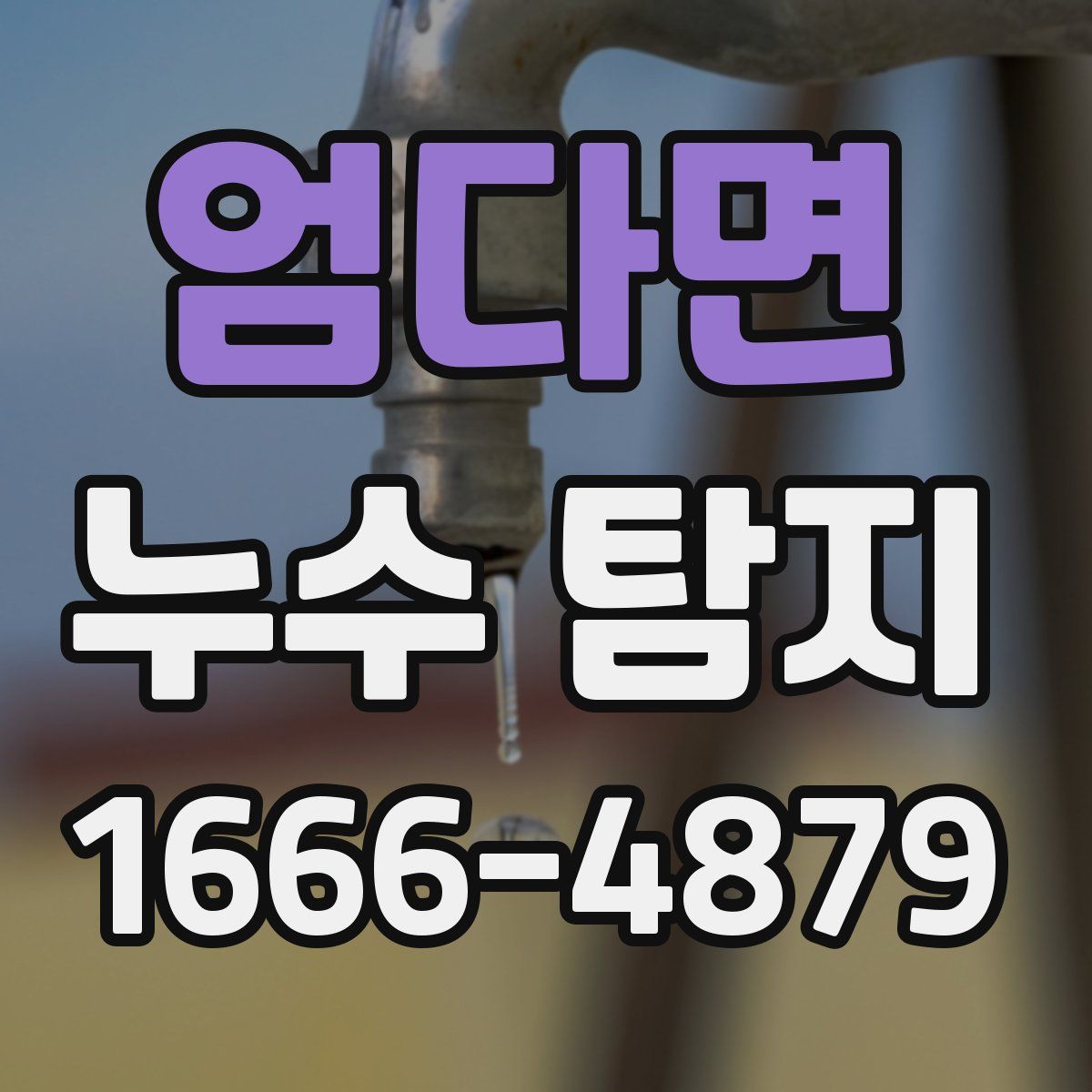 엄다면 누수 탐지