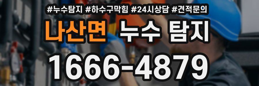 나산면 누수 탐지