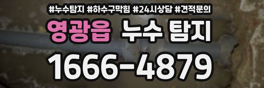 영광읍 누수 탐지