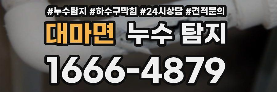 대마면 누수 탐지