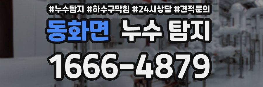 동화면 누수 탐지