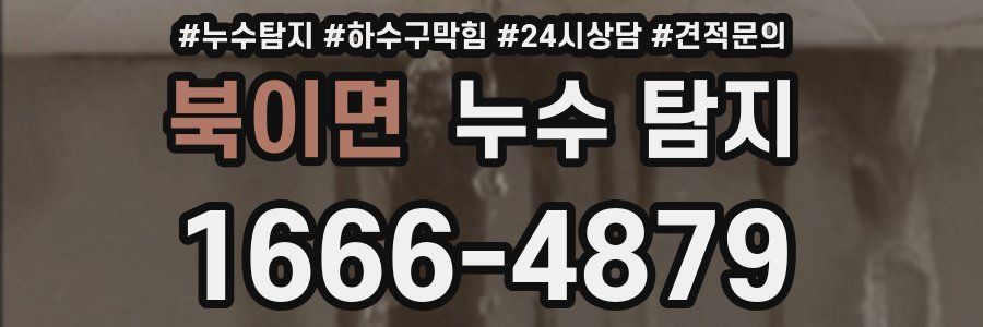 북이면 누수 탐지