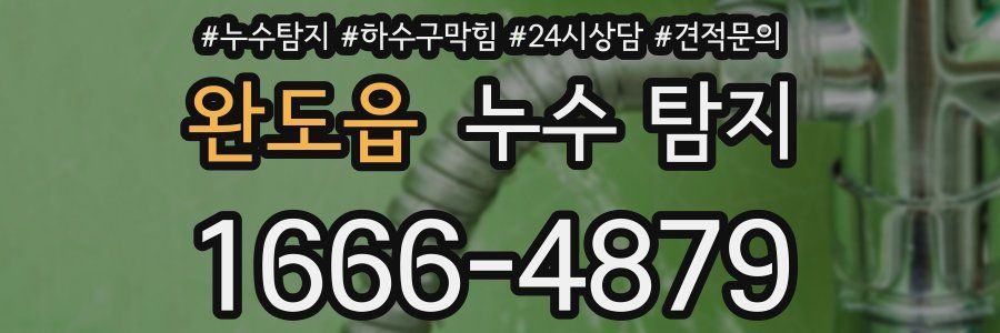 완도읍 누수 탐지