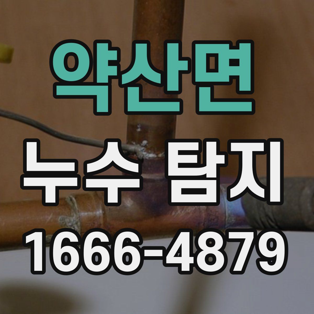 약산면 누수 탐지