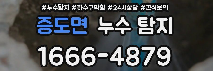 증도면 누수 탐지