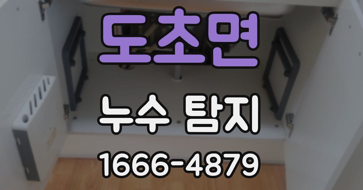 도초면 누수 탐지