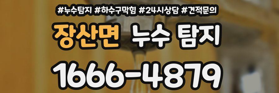 장산면 누수 탐지
