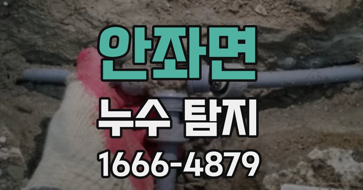 안좌면 누수 탐지