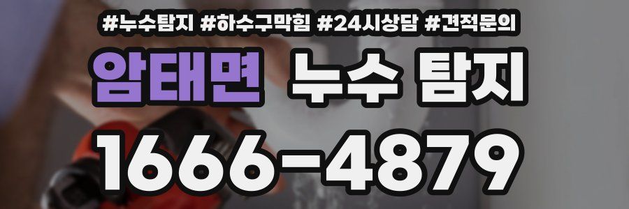 암태면 누수 탐지