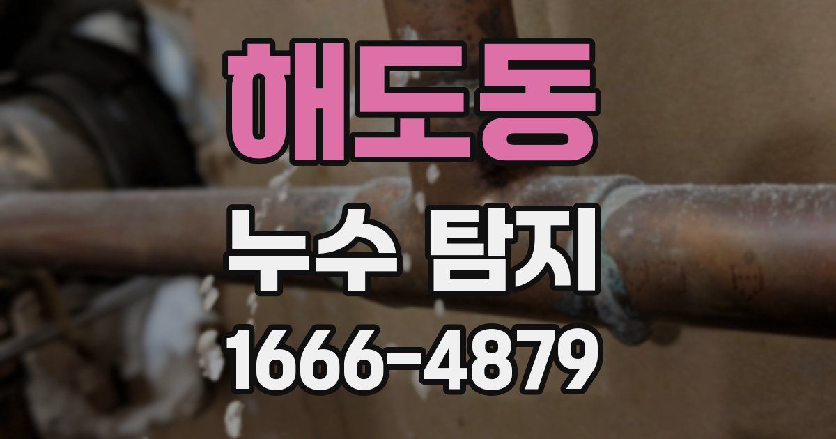 해도동 누수 탐지
