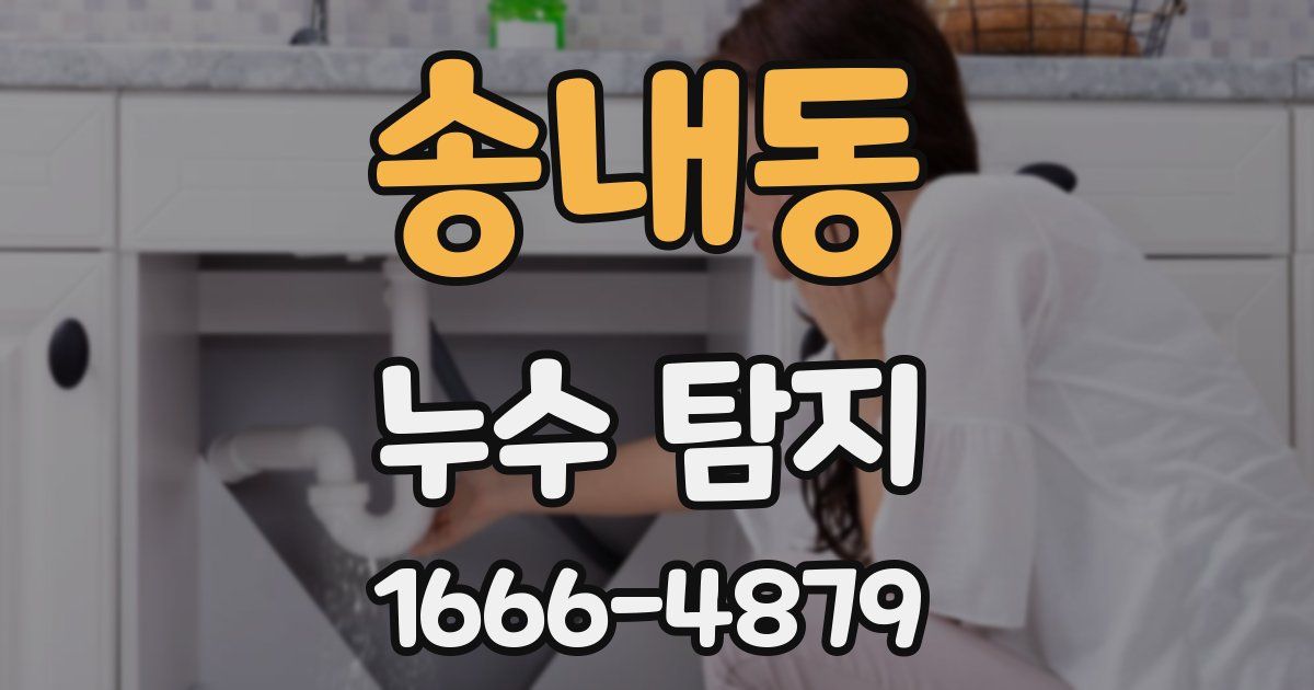 송내동 누수 탐지