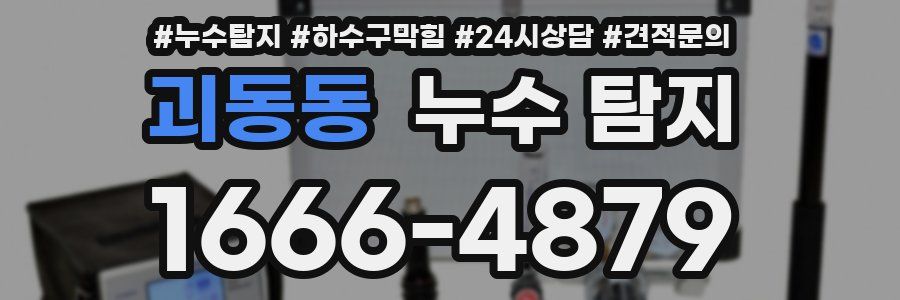 괴동동 누수 탐지