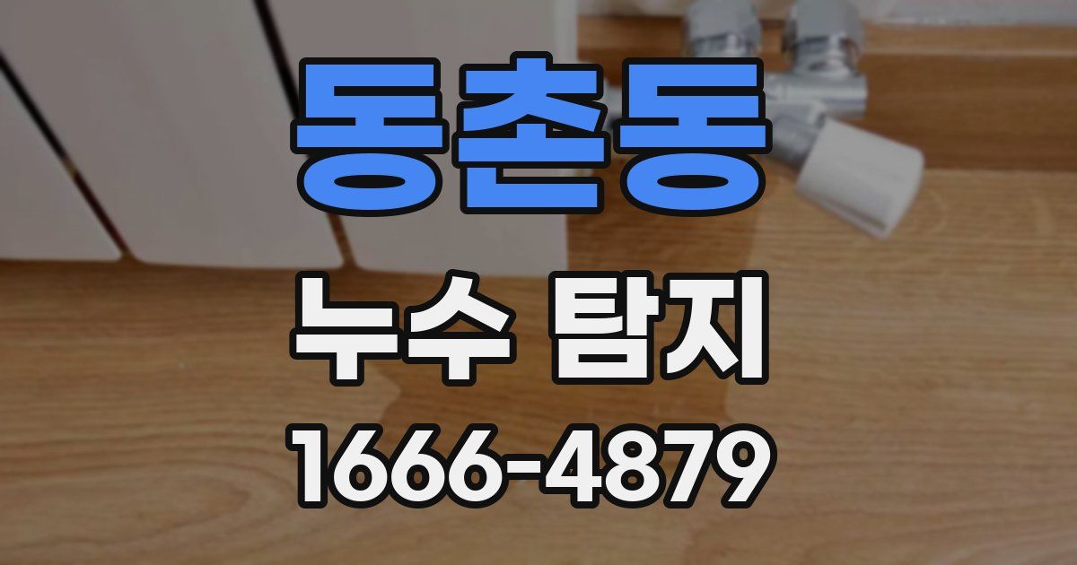 동촌동 누수 탐지