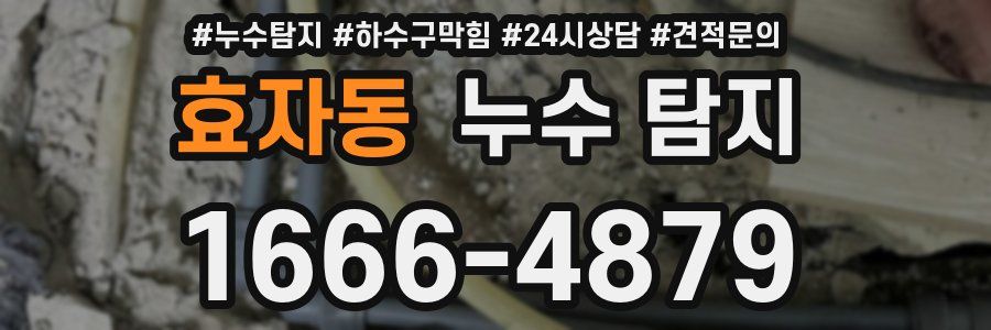 효자동 누수 탐지