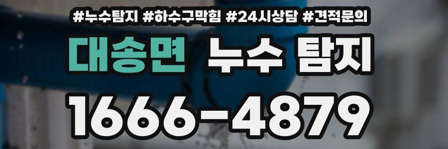 대송면 누수 탐지