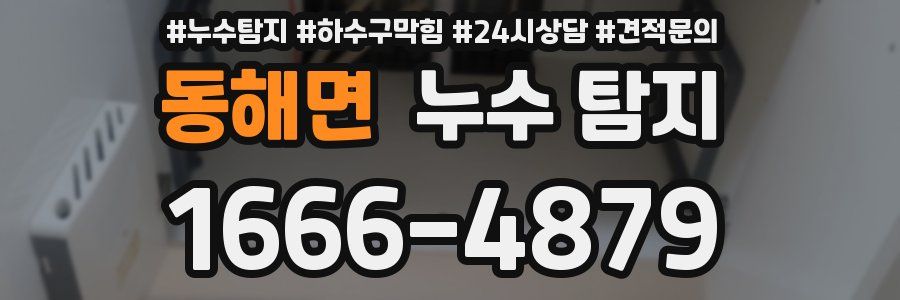 동해면 누수 탐지