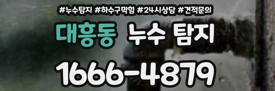 대흥동 누수 탐지