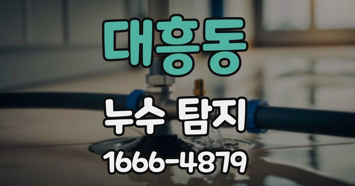 대흥동 누수 탐지