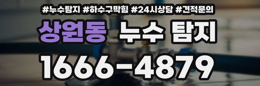 상원동 누수 탐지