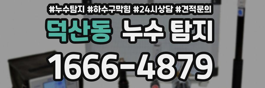 덕산동 누수 탐지