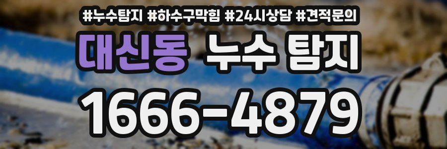 대신동 누수 탐지