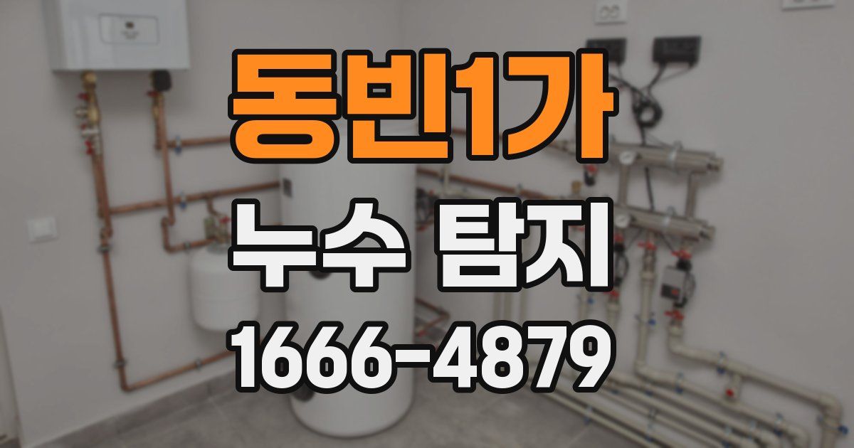 동빈1가 누수 탐지