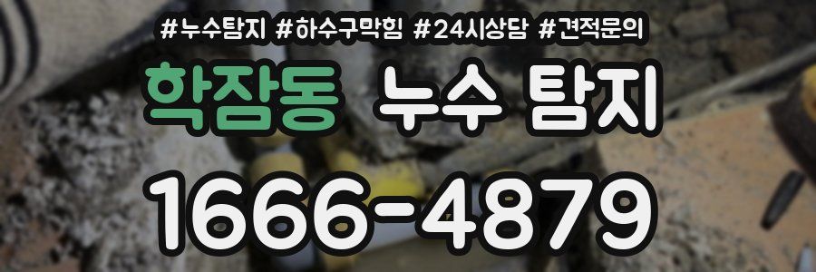 학잠동 누수 탐지