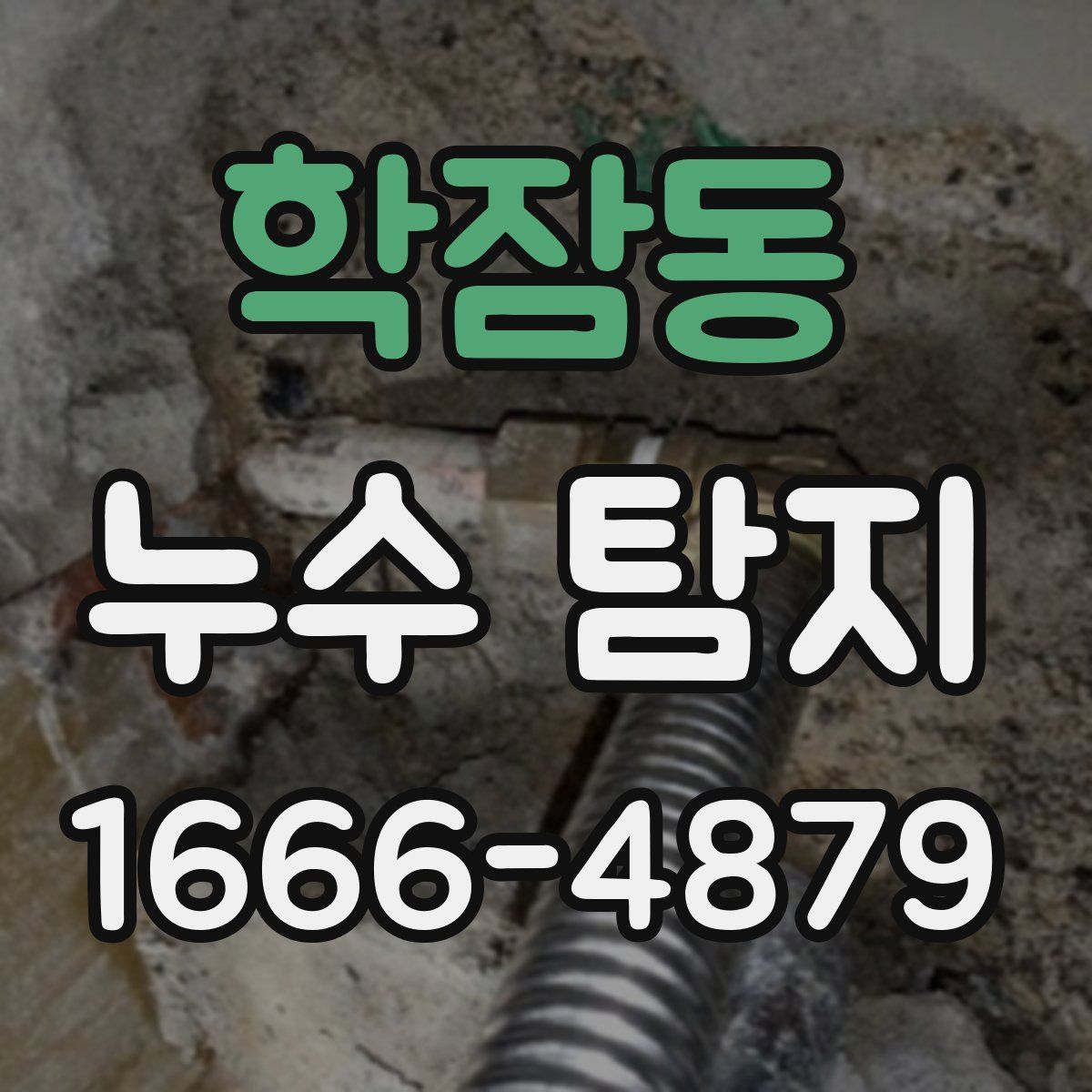학잠동 누수 탐지