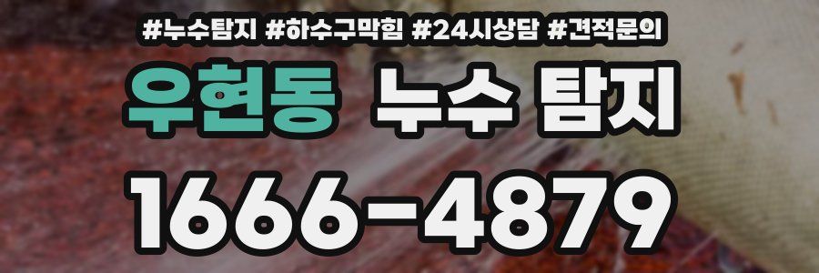 우현동 누수 탐지