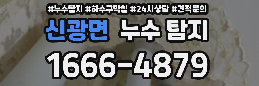 신광면 누수 탐지
