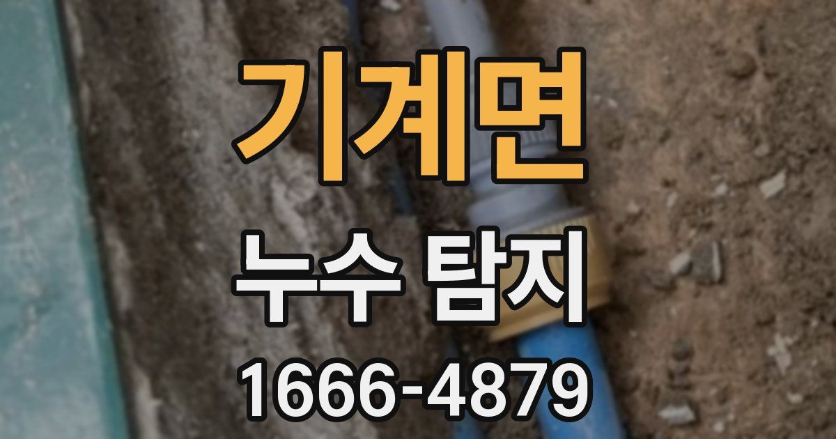 기계면 누수 탐지