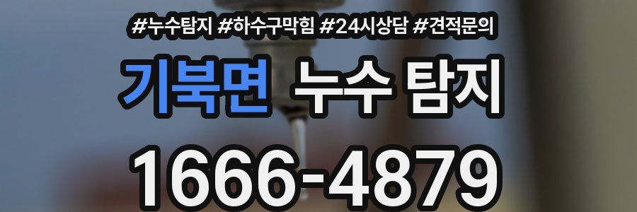 기북면 누수 탐지