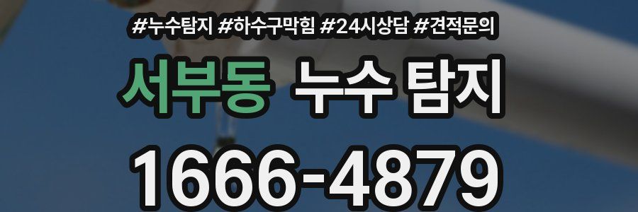 서부동 누수 탐지