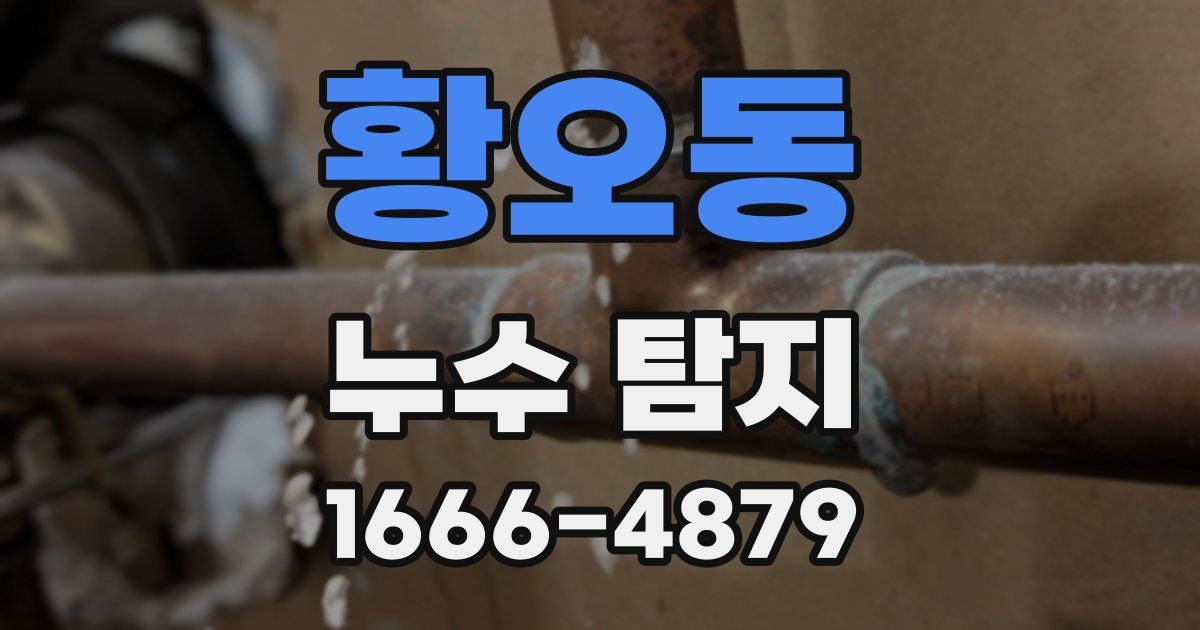 황오동 누수 탐지
