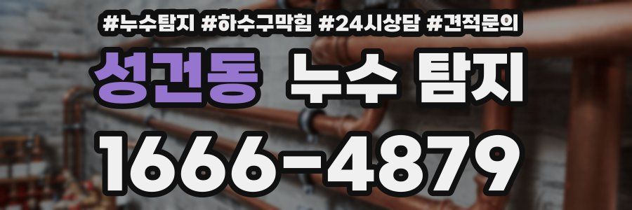 성건동 누수 탐지
