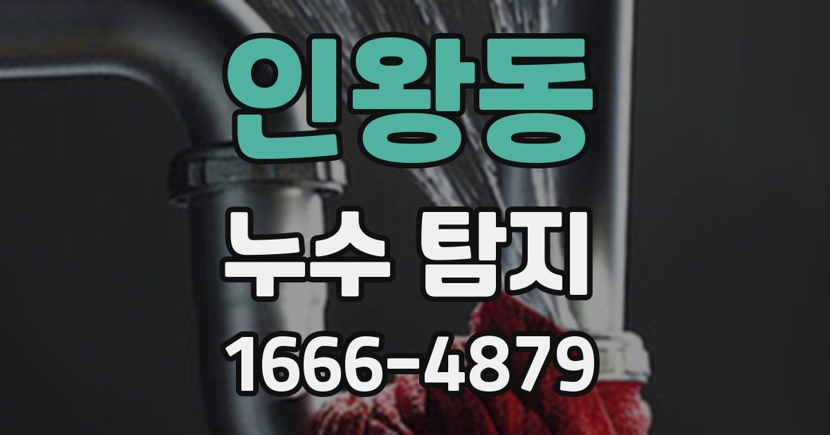 인왕동 누수 탐지