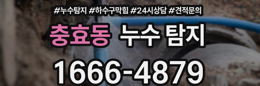 충효동 누수 탐지