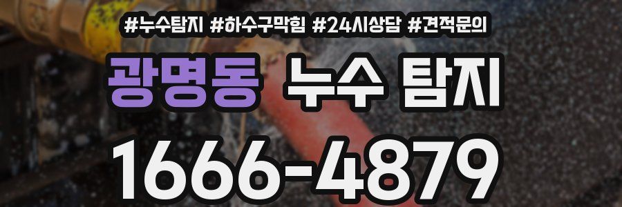 광명동 누수 탐지