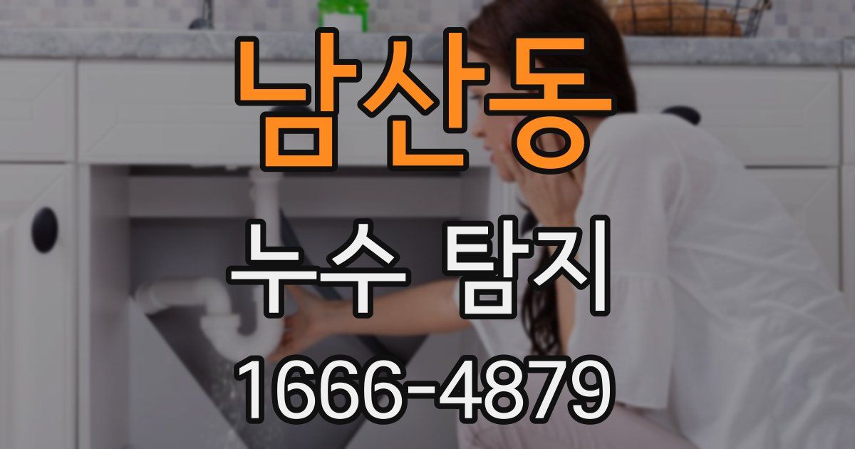 남산동 누수 탐지