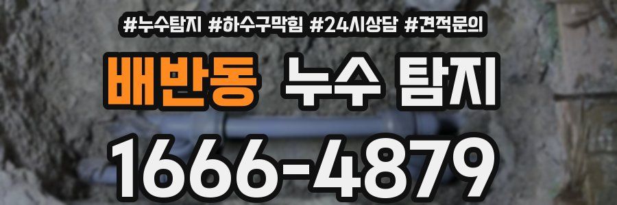 배반동 누수 탐지