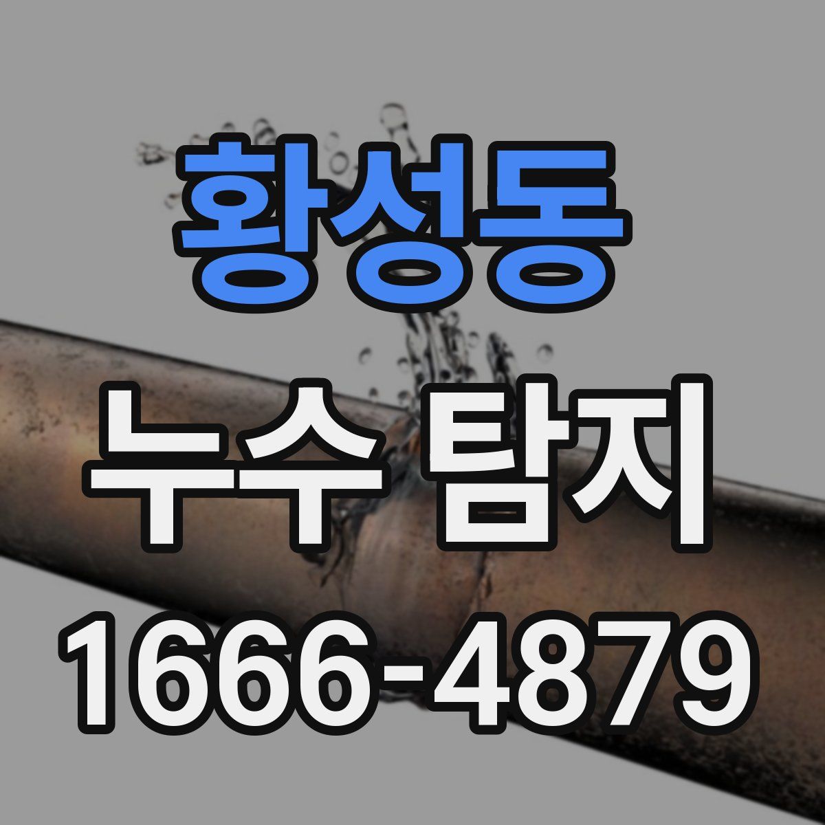 황성동 누수 탐지